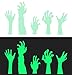 Marsway Halloween Decor Creative PVC Luminous Wall Sticker Fluorescent Decorative Night Glow Decal for Halloween Party (Ghost Hand)