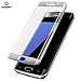 Best Samsung Galaxy S7 Edge Screen Protector Full Coverage S7 EDGE Tempered Glass s7 edge tempered glass( Glass(Silver Chrome)) (S7 Edge High Grade Japanese Glass)