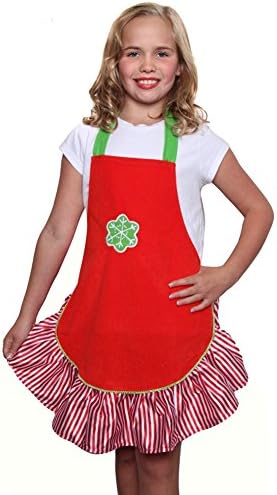 Red Ruffle Snowflake Apron