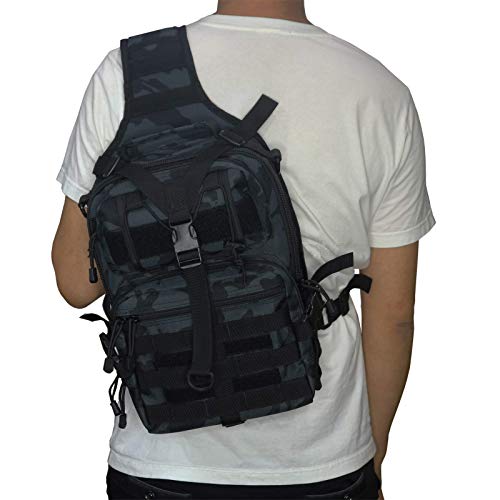 hopopower Tactical Sling Bag Backpack for Men, Military Sport Bag Pack