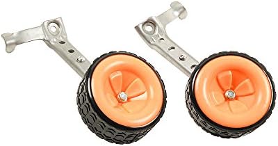 MOSHAY NOCTILUCENCE BIKE TRAINER STABILISER SET 16 18 20 22 24Inch TRAINING WHEELS (orange)
