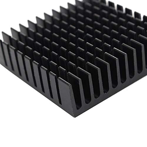 Wal front Aluminum Heat Sink Heatsink Cooling Fins Router CPU IC Black 40 × 40 × 11 MM