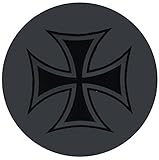 DC Skins Snuff Covers - Waterproof Protective Skins for Dip and Chew Cans - Iron Cross