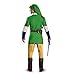 Disguise Men's Link Deluxe Adult Costume, Green, Medium