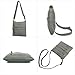 Scarleton Crossbody Bags for Women, Travel Bag Purses and Handbags Multi Pocket Shoulder Bag Faux Leather Small, H182024, Grey