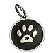 Pet Dwelling Premium QR Pet ID Tag for Dogs & Cats – Smart Pet Safety Tag with Free Online Profile, Scan Alerts with AI-Powered Insights (Black Paw Original)