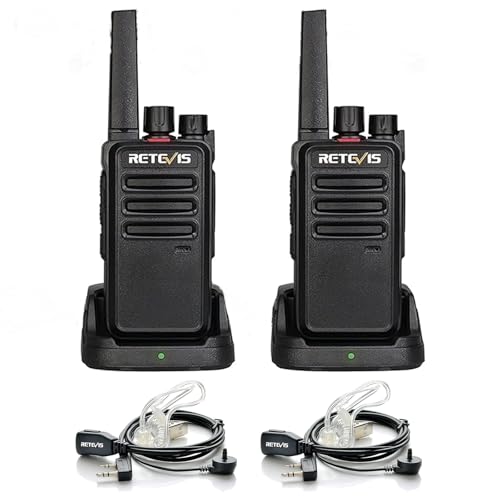 Retevis RT668 Funkgerät mit Headset, Lizenzfrei Walkie Talkie für Erwachsene, Robust PMR Funkgeräte VOX, Handfunkgerät mit Großer Reichweite, für Fami