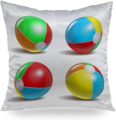 Amazon Com Moslion Decorative Throw Pillows Beach Balls Pillow