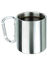 Acero inoxidable 8 oz Mosquetón Taza Té Taza De Ca