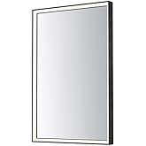 ET2 Bevel 53W 1 LED Mirror 36 Inch Tall and 30 Inch Wide with Brushed Black Finish