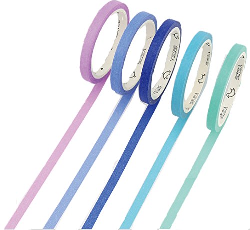 Honbay washi tape set of 5 rolls ultral slim diy decorative tape …
