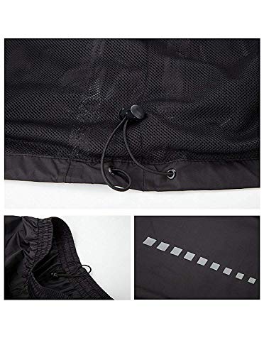 ZITY Mens Rain Jacket & Trouser Suit Black X-Large