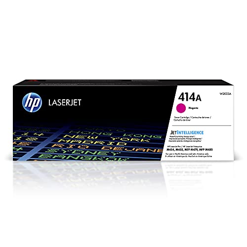 HP 414A Magenta Toner Cartridge | Works with Color LaserJet Enterprise M455dn, MFP M480f, Pro M454, MFP M479 Series | W2023A
