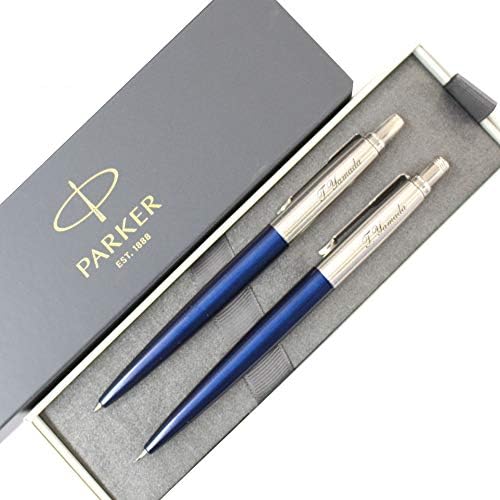 Amazon 名入れ ボールペン シャープペン 2本セット パーカー ジョッター コアライン ブルーct Parker 多機能ボールペン 文房具 オフィス用品