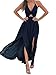 BerryGo Women's Sexy Halter V Neck Dress Floral Backless Split Beach Dress