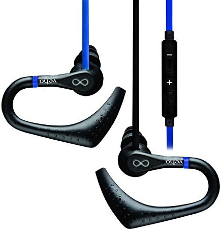 VehoWater Resistant Sports Earphones Zs-3 Water Resistant Sports Earphones, Blue/Black (VEP-006-ZS3)