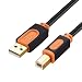 SNANSHI Printer Cable 30 Feet, USB Printer Cable USB 2.0 Type A Male to Type B Male Printer Scanner Cable for HP, Canon, Lexmark, Epson, Dell, Xerox, Samsung etc
