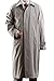 Men's Single Breasted Taupe Full Length All Year Round Raincoat