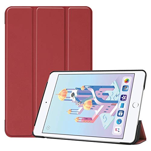 MatureGirl Ultra-Thin Smart Cover Stand Case Magnetic for Ipad mini5 Slim Leather Sheath (for Ipad mini5 Wine) - Thumbnail 7