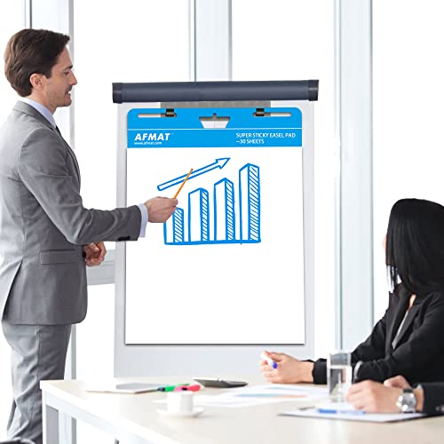 AFMAT Sticky Easel Pad, UPGRADED Chart Paper for Teachers, Large Self