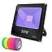 LIGHTIMETUNNEL 50W LED Black Light Outdoor IP66 Waterproof Flood Light for Blacklight Party, Stage Lighting, Glow in Dark Party, Body Paint, 5 Fluorescent Neon Glow Gaffer Tape