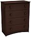 South Shore Angel 4 Drawer Chest, Espresso