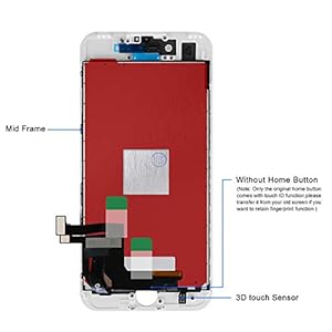 BuTure Schermo per iPhone 7 (Bianco) - immagine 5