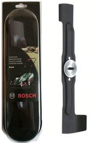 BOSCH Rotak Genuine Blade (c/w Bolt + Washer) (VERSION To Fit: Rotak 37R Electric Lawnmower & Rotak 370ER Electric Lawnmower & Rotak 37-14 Electric Lawnmower ) c/w STANLEY KeyTape (image shown) + Cadbury Chocolate Bar