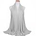 SAFIYA - Hijab for muslim women I Long headscarf islamic scarf turban pashmina shawl cap underscarf pins I Chiffon I Light grey - 75x180cm