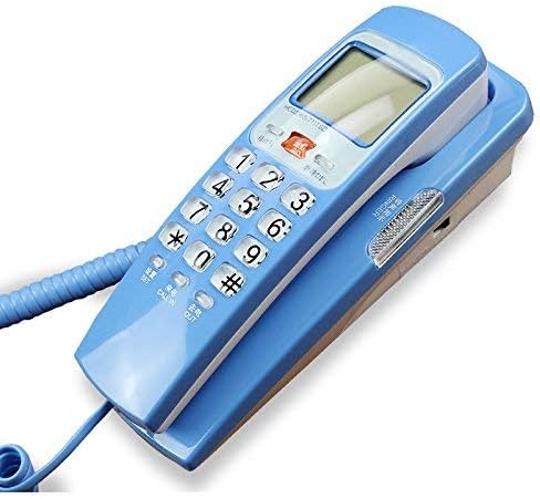 Amazon.com: Teléfono de pared para casa o casa de TEL con diseño de hombre viejo, color azul ABS, para oficina de negocios o para llamar a casa en el cuarto de baño,
