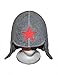 Russian Red Star Gray Wool Felt Helmet Style Hat for Sauna Banya Steamroom