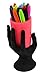 ARAD Phone Stand for iPhone and iPad, Book Holder Hand Statue Art (Black/Pink)