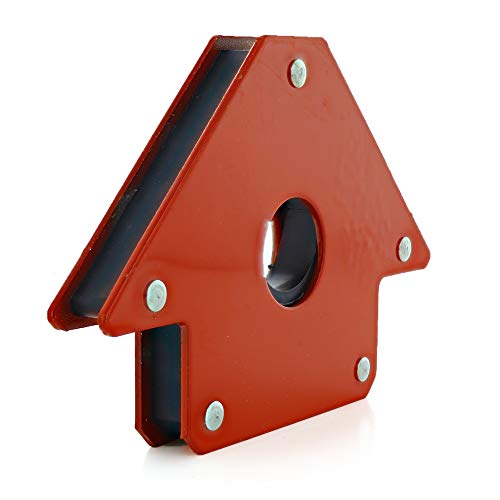 Ram-Pro Strong Angle Welding Magnetic Arrow Holder Magnet Support Jig Holder Red Painted Compact Design Heavy Duty Steel Multiple Angles with a Grip Hole Pack of 4 - Thumbnail 2