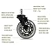 NOMOLAND Office Chair Caster Wheels - (Set of 5) Save for Your Floors Now, Rollerblade Rubber Heavy Duty Chair Caster Wheels for Your Hardwood Floors