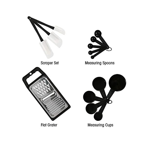 NEXGADGET-Premium-42-Piece-Kitchen-Utensils-Cookware-Set-with-Stainless-Steel-and-Nylon-Cooking-Tools-Including-Spoon-Turners-Tongs-Whisk-Can-Opener-Peeler-Scraper-Measuring-Jug-and-Spoon NEXGADGET Premium 42 Piece Kitchen Utensils Cookware Set with Stainless Steel and Nylon Cooking Tools Including Spoon…