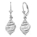Sterling Silver Seashell Leverback Earrings