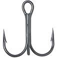 VMC 9651 X-Strong Short Round Bend Treble Hook 25 Pack - Black Nickel (6(25 Pack))