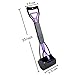 CozyCabin Dog Pooper Scooper Pickup Tool Dog Waste Scoop Sanitary Shovel - Great in Grass, gravel, Snow, Dirt, Cement (Purple)
