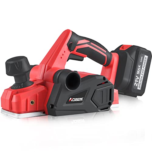 AOBEN Cordless Electric Hand Planer 21V, 16000Rpm 31/4Inch Wood