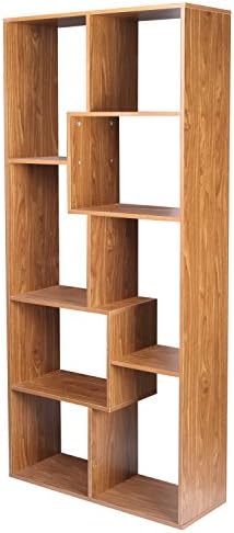 Asense 70.5 inch Home Cube Unit 8-Shelf Bookcase Shelf (Bookcase Wall Shelf, Brown)