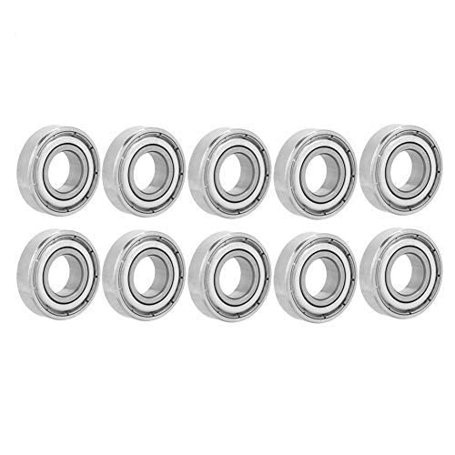 (pack of 10)6900Z Bearings, Walfront 6900Z Double Shielded, 10x22x6mm Miniature Ball Bearings of Bearings steel