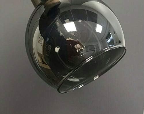 Shade E14 Smoke Glass Glass Smoked / Gold Colour Lamp Pendant Lamp Glass (Smoked) - Image 4