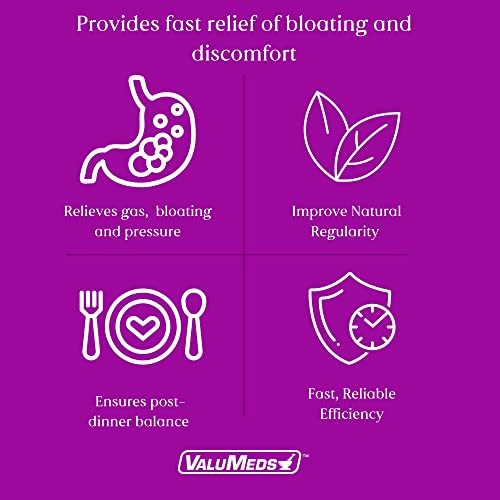 ValuMeds Max Strength Gas Relief for Adults, 70 Softgels, 250mg