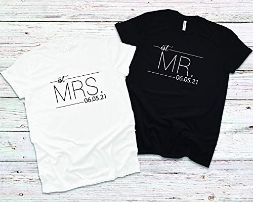 Mr and Mrs Shirt, Mr and Mrs, Just Married Shirt, Honeymoon Shirt, Wedding Shirt, Wife And Hubs Shirts, Just Married Shirts, Couples Shirts