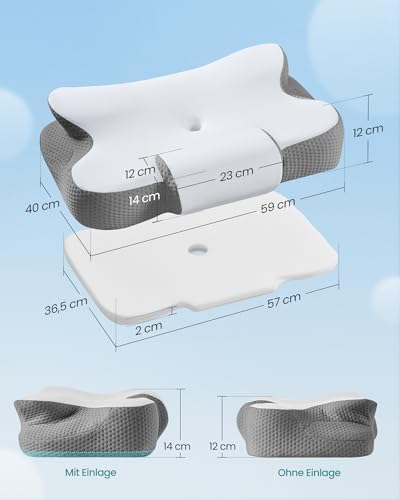 Kopfkissen, ergonomisch, höhenverstellbar, Memory Foam