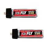 Venom Fly 30C 1S 150mAh 3.7V LiPo Battery with E-flite MCX Plug x2 Pack Combo - Compare to E-flite EFLB1501S25