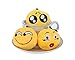 Niviy 30 Pack Emoji Keychains Mini Emoji Plush Pillows for Birthday Party, Home Decoration, Kid Prizes and Party Supplies 2