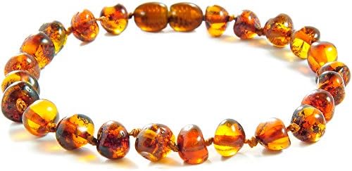 Baltic Amber Anklet - Bracelet/Authentic Certified Baltic Amber Beads/13-19 cm