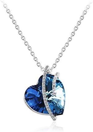 i love you to the moon and back necklace heart mothers day gifts deals mothers day gifts for mom for mommy mothers day gifts for mom day gifts necklace mothers day gifts for wife husband daughter (I)