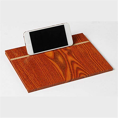 New-look Screen Magnifier, Anti-Reflective 12in Mobile Phone Screen Magnifier, 3D HD Video Amplifier Smartphone Stand with Foldable Holder Stand, Desktop Wood Bracket for All Smartphone